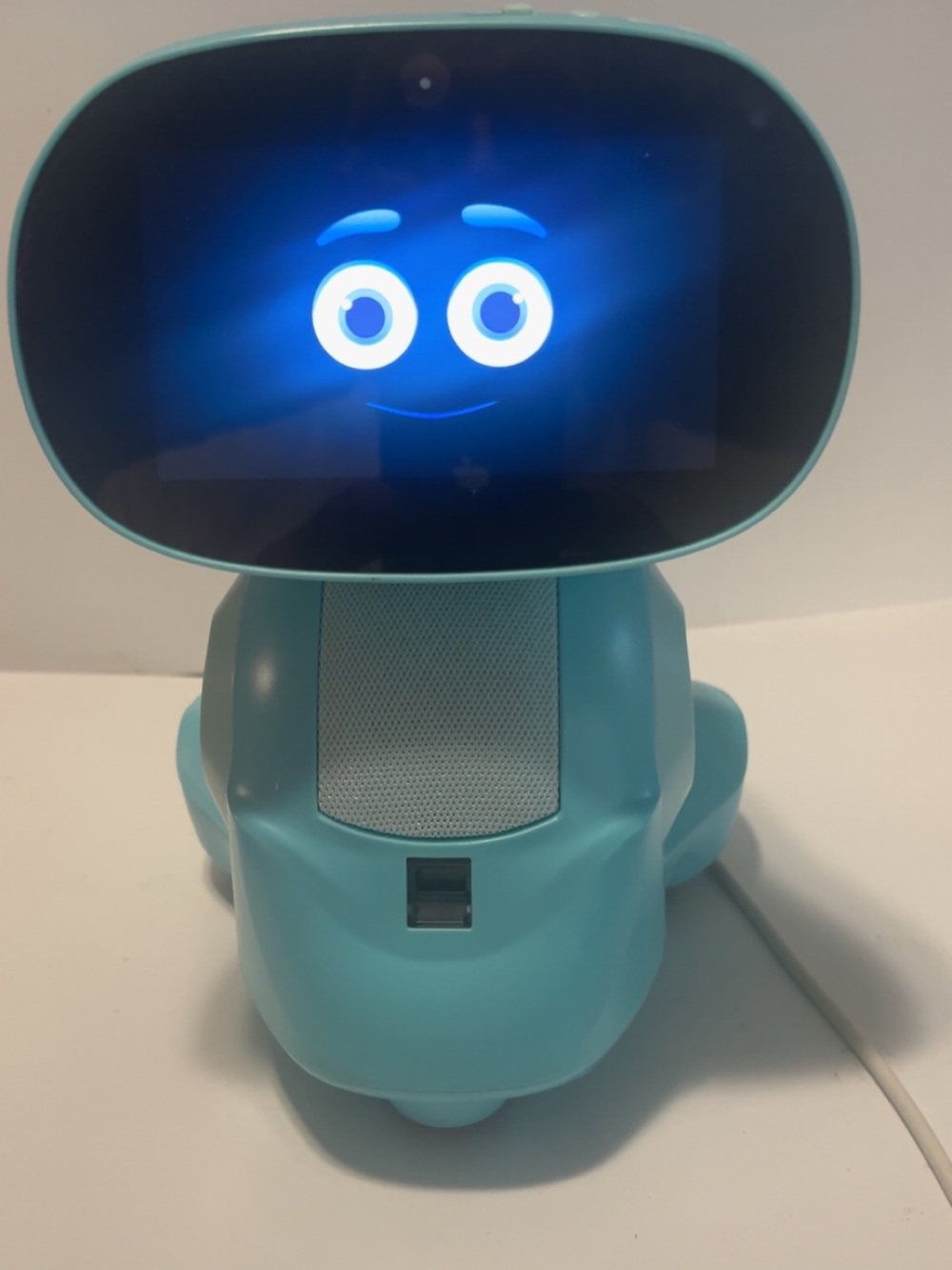 Interactive Blue Learning Robot for Kids - Smart Educational Companion